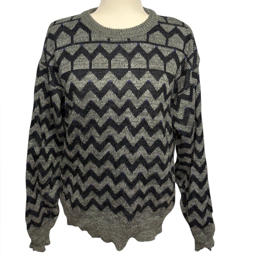 Vintage J. Todd 80s/90s Patterned Grandpa Sweater